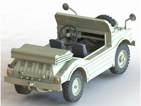 Porsche Jagdwagen 3D Print Model