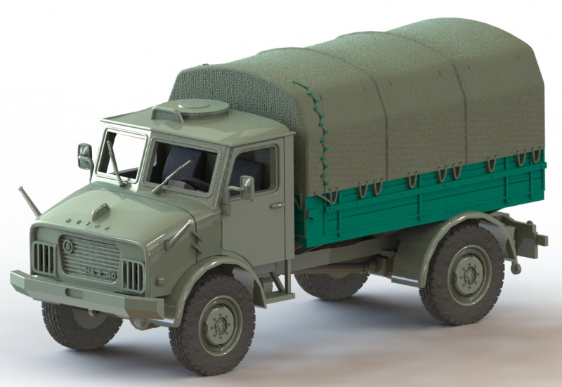 OAF Husar with awning 1-87 3D-Druckmodell .c4d .max .obj .3ds .fbx .stl .blend 