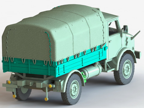 OAF Husar with awning 1-87 3D-Druckmodell