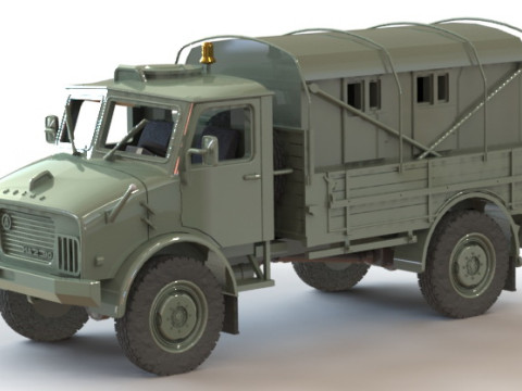 OAF Hussar with sideboard - tarpaulin for wheel arch 1-87 3D Print Model