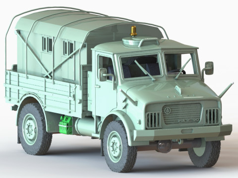 OAF Hussar with sideboard - tarpaulin for wheel arch 1-87 Modelo de Impressão 3D