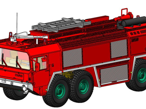 Faun FIKfz 3500 fire engine 1-87 3D Принт Модель