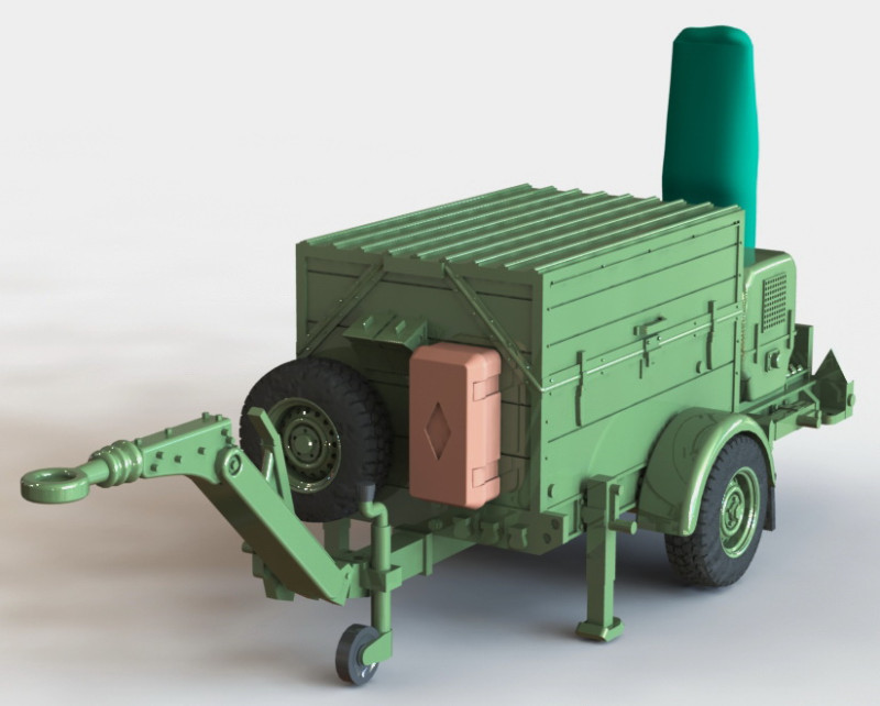 Anhanger Checkpoint Trailer Checkpoint 1-87 3D 打印模型 .c4d .max .obj .3ds .fbx .stl .blend 