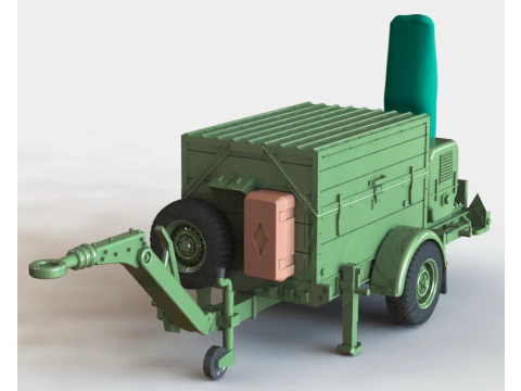 Punto de control del remolque Anhanger Checkpoint 1-87 Modelo de impresión 3D