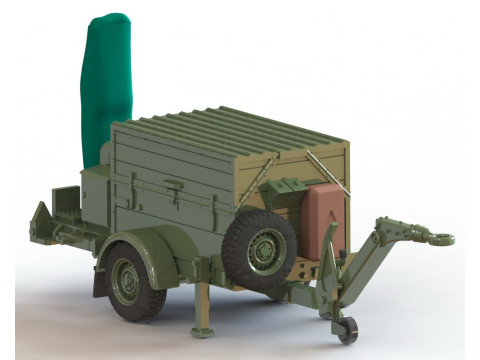 Anhanger Checkpoint Trailer Checkpoint 1-87 3D 打印模型