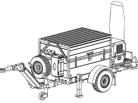 Anhanger Checkpoint Trailer Checkpoint 1-87 3D 打印模型