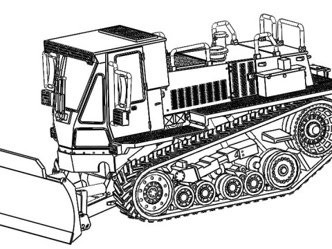 Caterpillar M105 DEUCE 3D Принт Модель