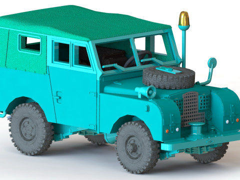 Land-Rover 86 Series 1 1956 1-87 3D-Druckmodell