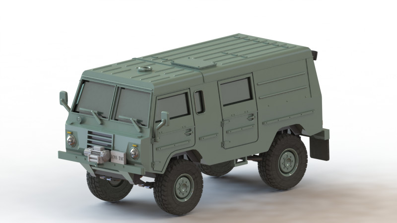 Volvo C303 closed 4x4 1-87 3D प्रिंट मॉडल .c4d .max .obj .3ds .fbx .stl .blend
