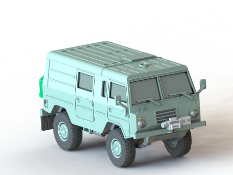 Volvo C303 closed 4x4 1-87 3D प्रिंट मॉडल
