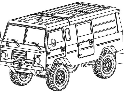 Volvo C303 closed 4x4 1-87 3D प्रिंट मॉडल