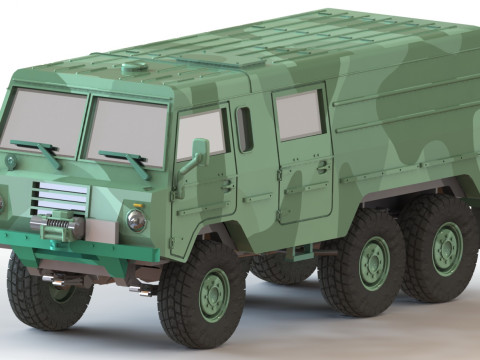 Volvo C304 closed 6x6 3D Print Model