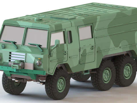 Volvo C304 cerrado 6x6 Modelo de impresión 3D