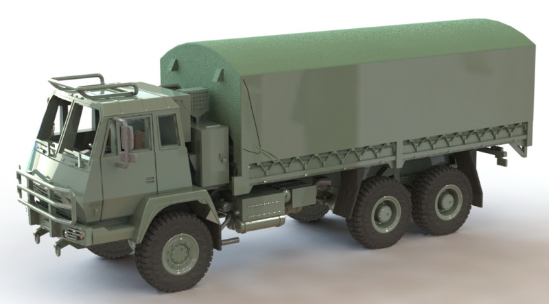 Steyr HLVW 1-87 3D Print Model .c4d .max .obj .3ds .fbx .stl .blend 