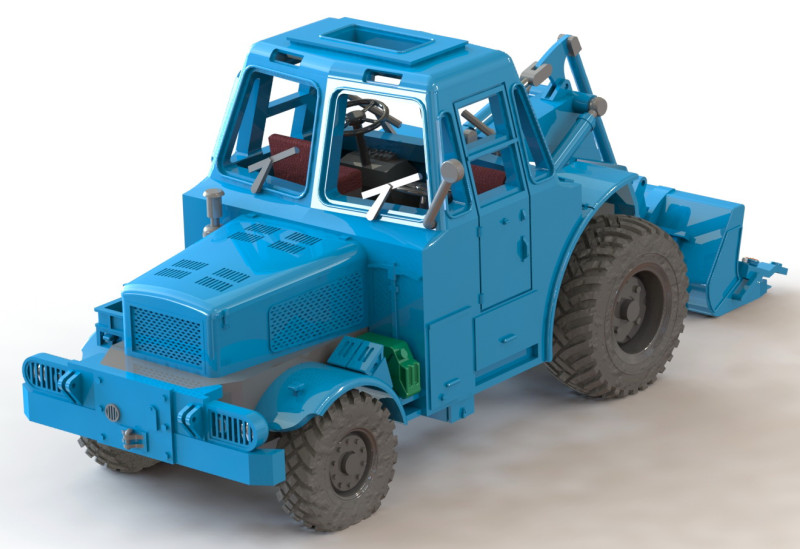Ahlmann A 60 Schwenkschaufellader 3Dプリントモデル .c4d .max .obj .3ds .fbx .stl .blend