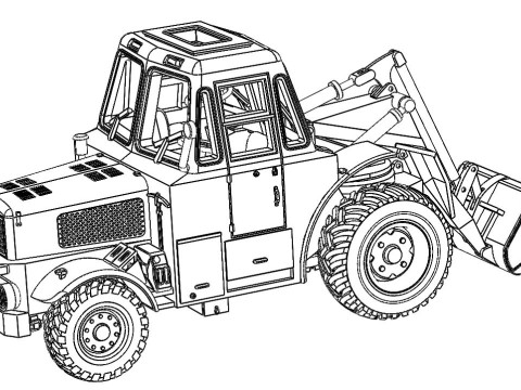 Ahlmann A 60 Schwenkschaufellader 3Dプリントモデル