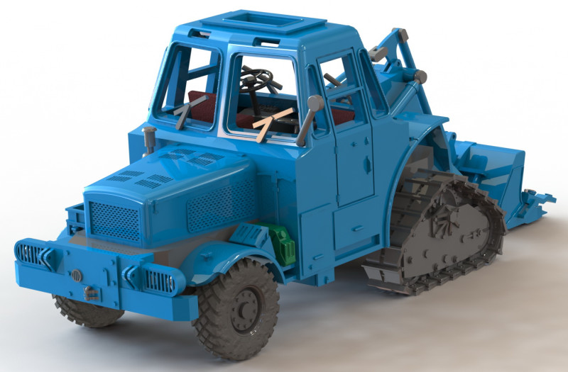 Ahlmann A 60 tracked Model do druku 3D .c4d .max .obj .3ds .fbx .stl .blend 