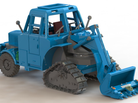 Ahlmann A 60 tracked Model do druku 3D