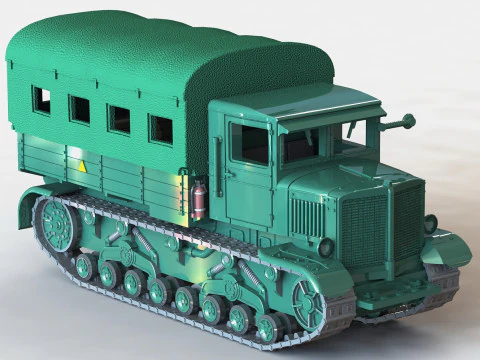 Russian Voroshilovec Tractor 1-87 3D Print Model