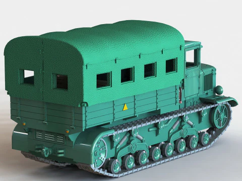 Russian Voroshilovec Tractor 1-87 3D Print Model