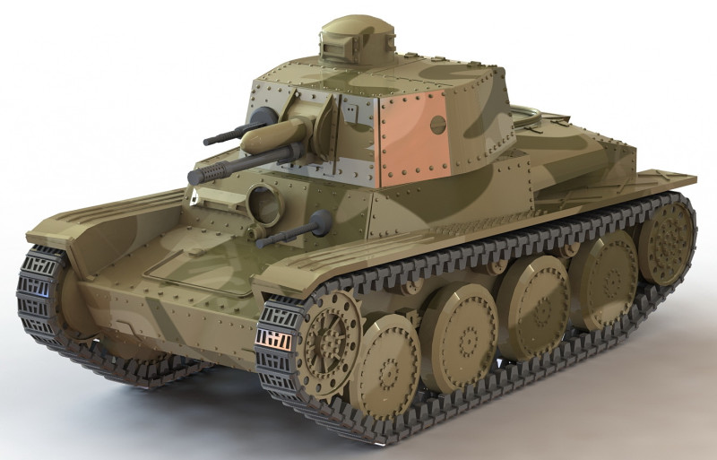 Tanque 39 Modelo de Impressão 3D .c4d .max .obj .3ds .fbx .stl .blend 