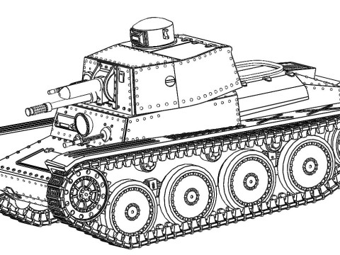 Tanque 39 Modelo de Impressão 3D