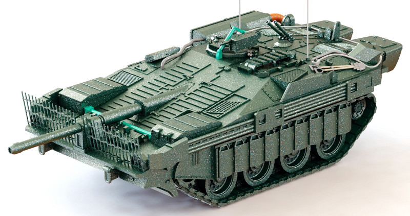 Tank STRV-103C 3D Принт Модель .c4d .max .obj .3ds .fbx .stl .blend 