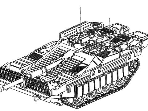 Tank STRV-103C 3D Принт Модель