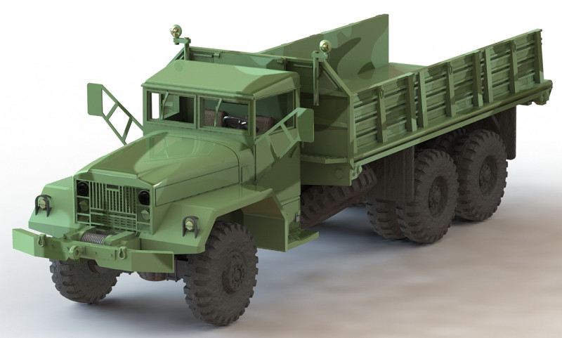 M328 Bridge Transporting Stake Truck 1-87 Modello di stampa 3D .c4d .max .obj .3ds .fbx .stl .blend 