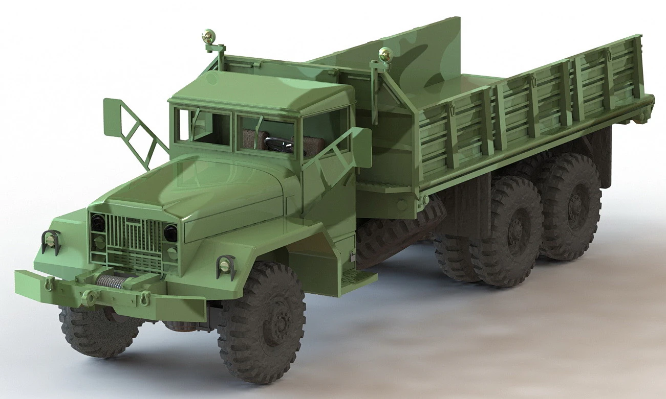 M328 Bridge Transporting Stake Truck 1-87 3D Print Model .c4d .max .obj .3ds .fbx .stl .blend 