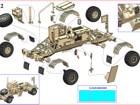 HUSKY MK III VMMD 3D प्रिंट मॉडल