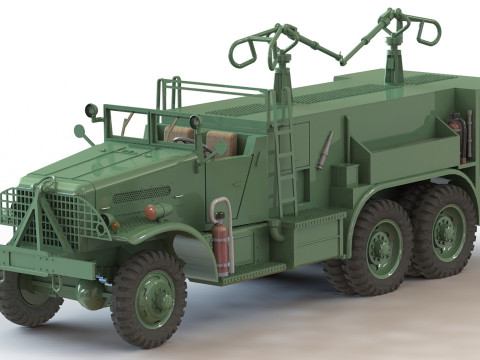 Brockway F666 Class 155 Fire Crash Truck Modelo de impresión 3D