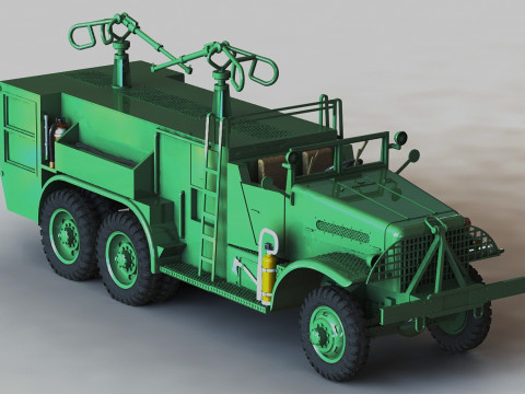 Brockway F666 Class 155 Fire Crash Truck Modelo de impresión 3D
