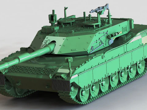 İtalyancaC1 Ariete MBT 3D Baskı Modeli