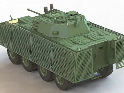 KTO ROSOMAK eight-wheeled armored fighting vehicle 3D Print Model