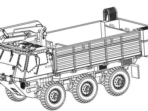 FV623 Alvis Stalwart MkII 3Dプリントモデル