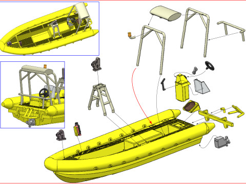 M-Boot-See FRB 700 BW-2 3D-printmodel