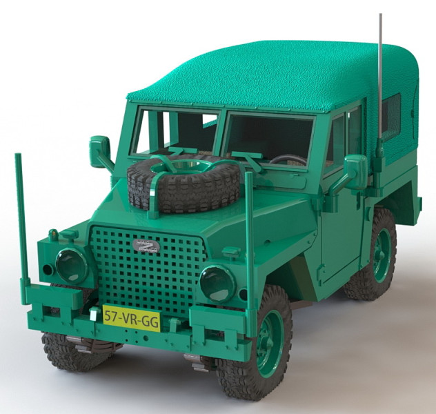 Land Rover Leightweight 3D 프린트 모델 .c4d .max .obj .3ds .fbx .stl .blend 