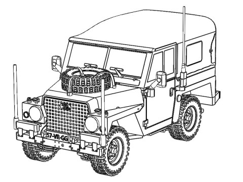 Land Rover Leightweight 3D 프린트 모델