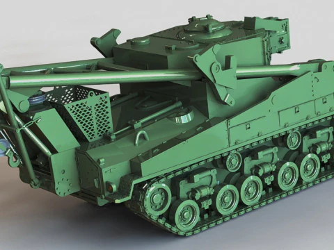 Bergepanzer M74 3D Baskı Modeli