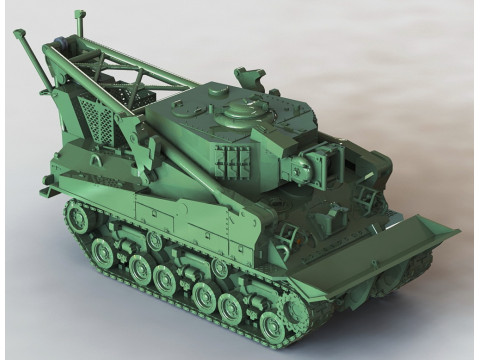 Bergepanzer M74 Model do druku 3D