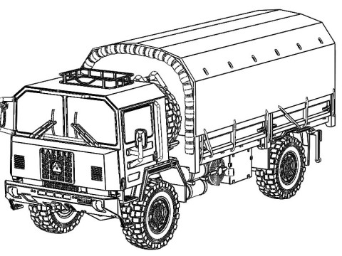SAURER 6DM civil uses Modèles 3D en vedette