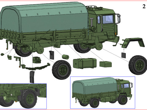 SAURER 6DM civil uses Modèles 3D en vedette