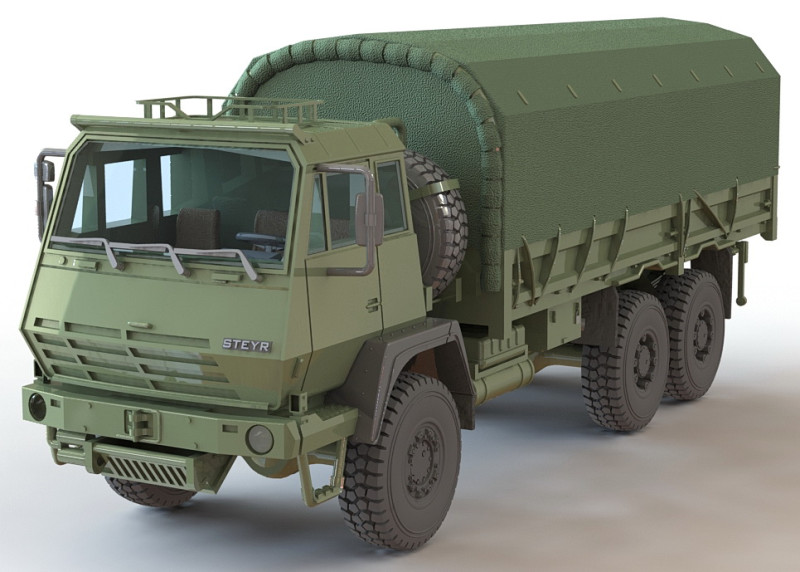 Steyr1491 Saurer Gottwald 3D Принт Модель .c4d .max .obj .3ds .fbx .stl .blend 