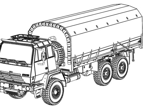 Steyr1491 Saurer Gottwald 3D Принт Модель