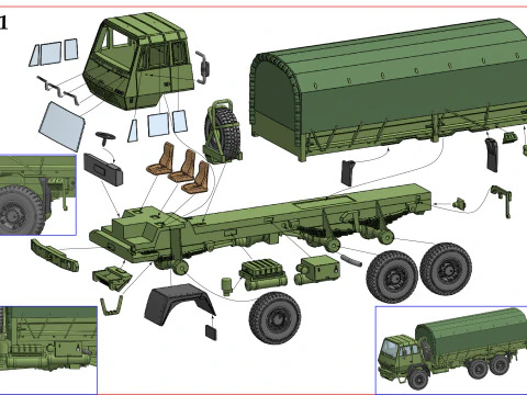Steyr1491 Saurer Gottwald 3D Print Model