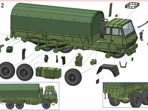 Steyr1491 Saurer Gottwald 3D Print Model