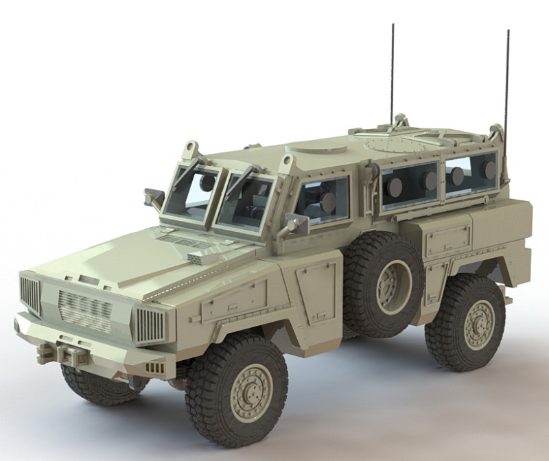 RG-31 armored car 3Dプリントモデル .c4d .max .obj .3ds .fbx .stl .blend