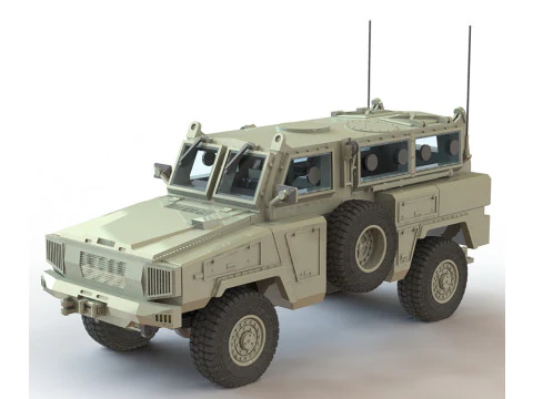Veh&iacute;culo blindado RG-31 Modelo de impresión 3D