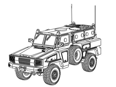 RG-31 armored car 3Dプリントモデル